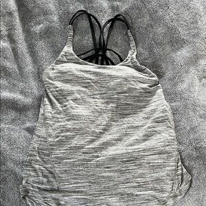 Lululemon Athletica Gray Strappy Tank Top
